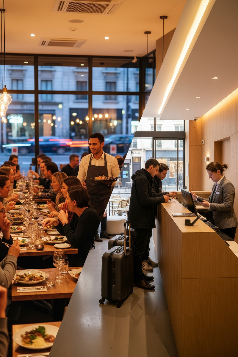 Assistant vocal pour hôtel et restaurant